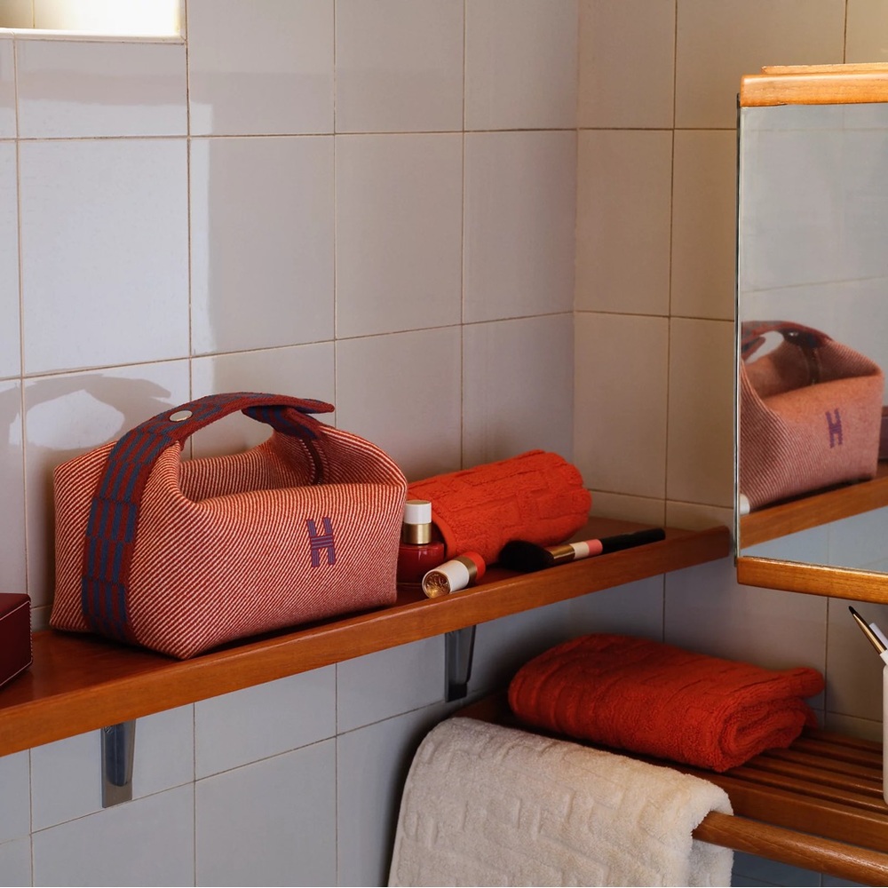 Hermes Red and Blue Mini Clutch Bag - Picture 13 of 14